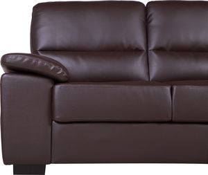 Beliani Sofa 2-osobowa brązowa VOGAR 4