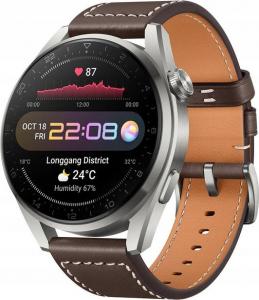 Smartwatch Huawei Watch 3 Pro Classic Srebrny/Brązowy 1