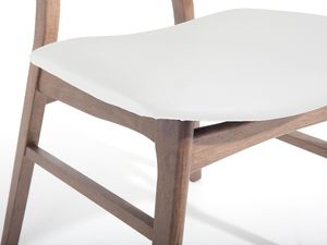 Beliani Zestaw 2 krzeseł do jadalni drewniany ciemny z białym LYNN 6