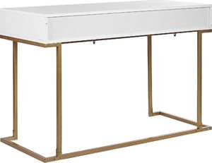 Biurko Beliani Westport Białe 110 cm x 50 cm 6