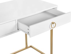 Biurko Beliani Westport Białe 110 cm x 50 cm 7