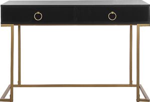 Biurko Beliani Westport Czarne 115 cm x 50 cm 4