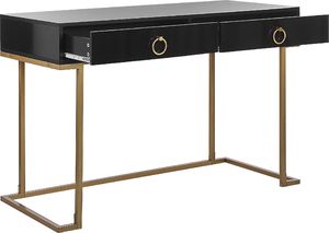 Biurko Beliani Westport Czarne 115 cm x 50 cm 5