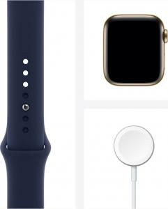 Smartwatch Apple Watch Series 6 GPS + Cellular 44mm Gold Stainless Steel Granatowy  (MJXN3WB/A) 3