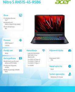 Laptop Acer Nitro 5 AN515-45 (NH.QBSEP.005) / 32 GB RAM / 2x 2TB SSD PCIe / 2 TB SSD / Windows 10 Home 21