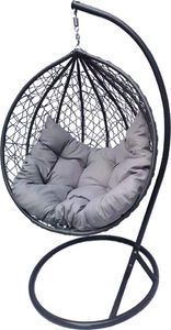 Paia Fotel Wiszący bujany ogrodowy kosz huśtawka - Grafitowa 4