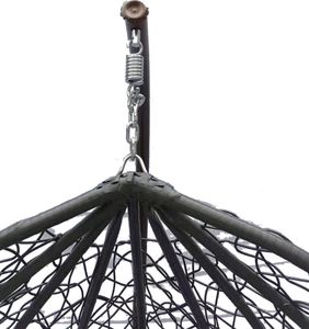 Paia Fotel Wiszący bujany ogrodowy kosz huśtawka - Grafitowa 5