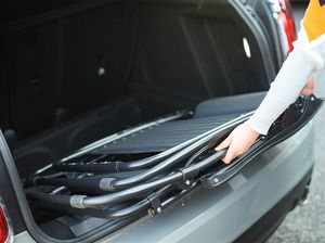 Odense Leżak Plażowy składany grawitacyjny Brązowy 10