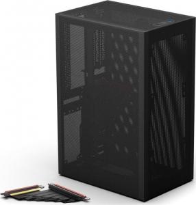 Obudowa Ssupd Meshlicious Czarna + Riser PCIE 4.0 (G99.OE759FMX4.00) 1