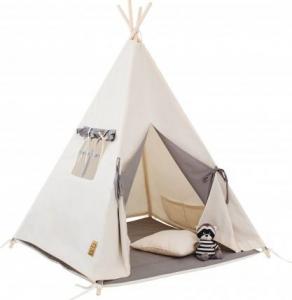 Lufcik Namiot tipi dla dziecka Naturalna Szarość - zestaw mini 1