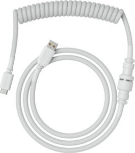 Kabel USB Glorious USB-A - USB-C 1.36 m Biały (GLO-CBL-COIL-WHITE) 2