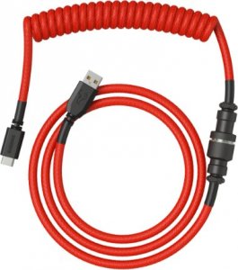 Kabel USB Glorious USB-A - USB-C 1.36 m Czerwony (GLO-CBL-COIL-RED) 2