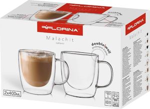 Botti SZKLANKA TERMICZNA 400 ML MALACHIT 2 SZTUKI (Z UCHWYTEM) (FLORINA-SZ-001-30) - FLORINA-SZ-001-30 5