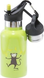 Carl Oscar Carl Oscar TEMP Bottle - Butelka termiczna ze słomką ze szlachetnej stali nierdzewnej Lime - Monkey 1