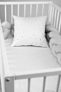 Sensillo PRZEŚCIERADŁO DRUKOWANE KROPKI SZARE 60X120 CM 2212 / 5817 4