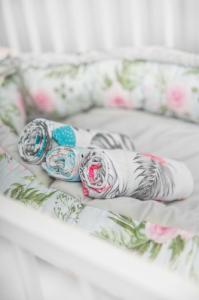 Sensillo PIELUCHA MUŚLINOWA 70X80 CM LAS BIAŁY 0972 / 6234 4