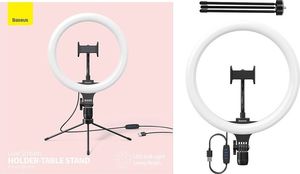 Lampa pierścieniowa Baseus LED Selfie CRZB10-A01 + Mini statyw czarny 17