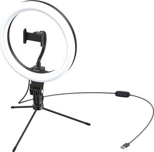 Lampa pierścieniowa Baseus LED Selfie CRZB10-A01 + Mini statyw czarny 4