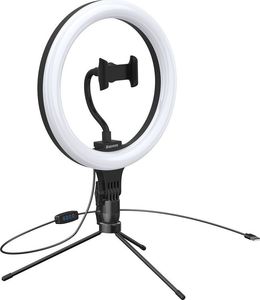 Lampa pierścieniowa Baseus LED Selfie CRZB10-A01 + Mini statyw czarny 7