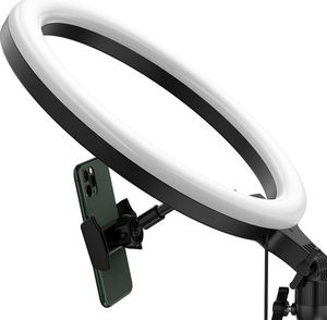 Lampa pierścieniowa Baseus LED Selfie CRZB10-A01 + Mini statyw czarny 8
