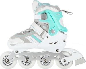 Rolki Nils Extreme NH18191 z wymienną płozą regulowane białe r. 34-38 4