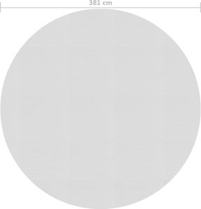 vidaXL Pływająca folia solarna z PE, 381 cm, szara 3