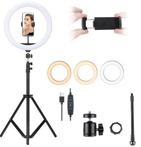 Lampa pierścieniowa Mozos Lampa pierścieniowa LED z uchwytem na telefon - MLM-30RING 5