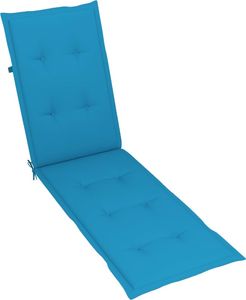 vidaXL Poduszka na leżak, niebieska, (75+105)x50x4 cm 1
