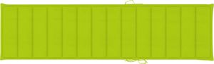 vidaXL Poduszka na leżak, jasnozielona, 200x50x4 cm, tkanina 3