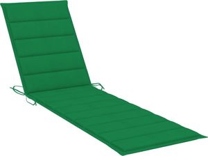 vidaXL Poduszka na leżak, zielona, 200x50x4 cm, tkanina 1