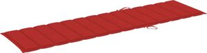 vidaXL Poduszka na leżak, czerwona, 200x50x4 cm, tkanina 2