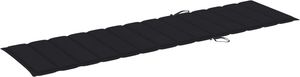vidaXL Poduszka na leżak, czarna, 200x50x4 cm, tkanina 2