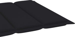 vidaXL Poduszka na leżak, czarna, 200x50x4 cm, tkanina 4