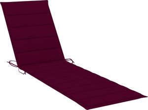 vidaXL Poduszka na leżak, winna czerwień, 200x50x4 cm, tkanina 1