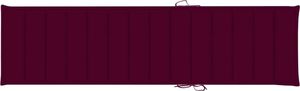 vidaXL Poduszka na leżak, winna czerwień, 200x50x4 cm, tkanina 3