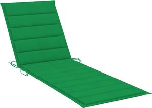 vidaXL Poduszka na leżak, zielona, 200x70x4 cm, tkanina 1