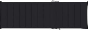 vidaXL Poduszka na leżak, czarna, 200x70x4 cm, tkanina 3