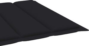vidaXL Poduszka na leżak, czarna, 200x70x4 cm, tkanina 5