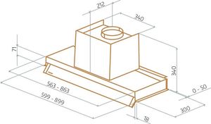 Okap Velge Skarstind VBCH 6008.1 X 2