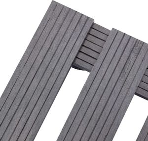 vidaXL Stojaki na kółkach pod donice, 2 szt., szare, 30x30x7,5 cm, WPC 4