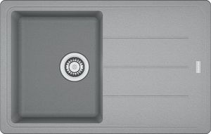 Zlewozmywak Franke Basis BFG 611 Fragranit+ kamienny szary + bateria Lina XL kamienny szary + noże Victorinox 2