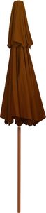 vidaXL Parasol ogrodowy z dwupoziomową czaszą terakota 270 cm 5