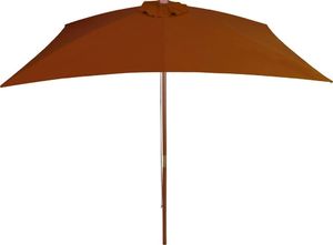 vidaXL Parasol ogrodowy na drewnianym słupku, terakota, 200x300 cm 4