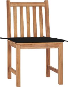 vidaXL Krzesła ogrodowe z poduszkami, 2 szt., lite drewno tekowe 2