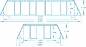 Bestway Basen stelażowy Power Steel 488x244cm 12w1 (56670) 7
