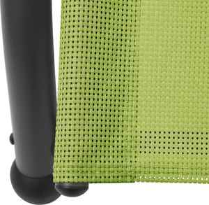 vidaXL Podwójny leżak z baldachimem tkanina textilene zielony 6