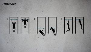 Avento Drążek rozporowy drzwiowy do podciągania się Avento uni 5