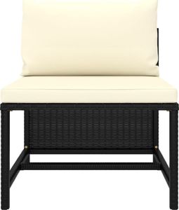 vidaXL 10-cz. zestaw wypoczynkowy do ogrodu, poduszki, rattan PE czerń 7