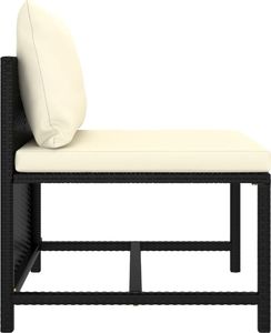 vidaXL 10-cz. zestaw wypoczynkowy do ogrodu, poduszki, rattan PE czerń 8