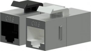 Procab Procab VCK510/S Keystone adapter - CAT6 RJ45 - RJ45 - metal shielded Keystone adapter cat6 rj45 1